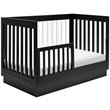 Babyletto Harlow 3-in-1 Convertible Crib with Toddler Bed Conversion Kit - Black