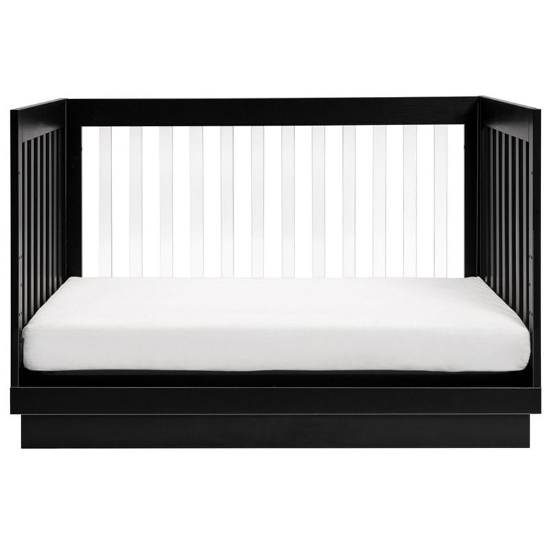 Babyletto Harlow 3-in-1 Convertible Crib with Toddler Bed Conversion Kit - Black