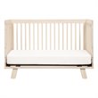 3-in-1 Convertible Crib Set with Dresser and Changing Tray in Natural