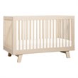 3-in-1 Convertible Crib Set with Dresser and Changing Tray in Natural