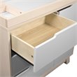 3-in-1 Convertible Crib Set with Dresser and Changing Tray in Natural