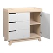 3-in-1 Convertible Crib Set with Dresser and Changing Tray in Natural