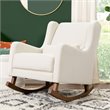 Babyletto Kai Rocker in Performance Natural Eco-Twill with Dark legs