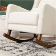 Babyletto Kai Rocker in Performance Natural Eco-Twill with Dark legs