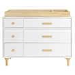 Babyletto Pine Wood Universal Wide Removable Changing Tray in Natural