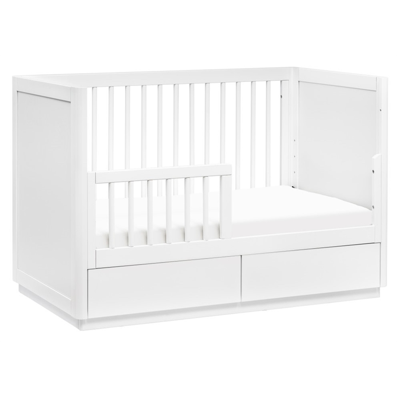 Babyletto Bento 3-In-1 Convertible Storage Crib With Bed Conversion Kit In White