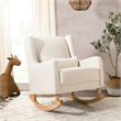 Babyletto Kai Rocker In Performance Natural Eco-Twill with Light Legs