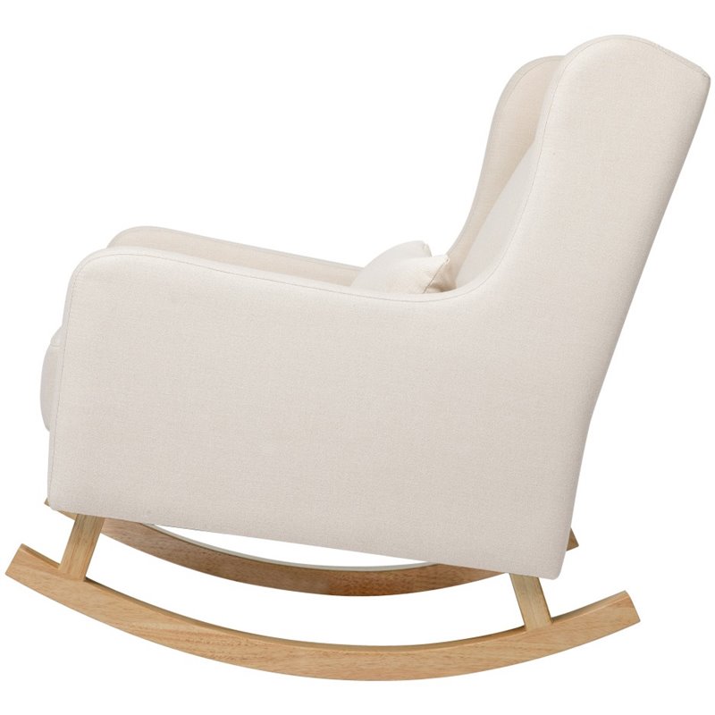 Babyletto Kai Rocker In Performance Natural Eco-Twill with Light Legs