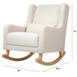 Babyletto Kai Rocker In Performance Natural Eco-Twill with Light Legs