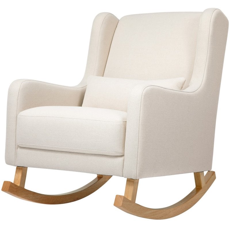 Babyletto Kai Rocker In Performance Natural Eco-Twill with Light Legs