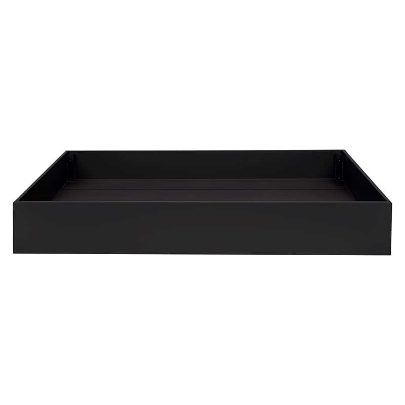 Babyletto Tiptoe Wood Twin Storage Trundle Bed in Black and Brown
