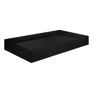 Babyletto Tiptoe Wood Twin Storage Trundle Bed in Black and Brown