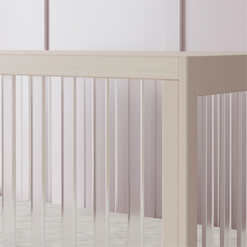 Babyletto Harlow 3-in-1 Wood Convertible Crib with Conversion Kits in Natural