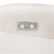Babyletto Nami Fabric Glider Recliner with Electronic Control and USB in Cream