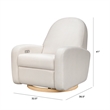 Babyletto Nami Fabric Glider Recliner with Electronic Control and USB in Cream