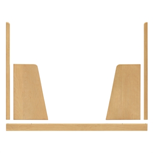 Babyletto Bondi Boucle Birch Wood Junior Bed Conversion Kit in Honey