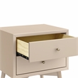 Babyletto Palma 2-Drawers Nightstand with USB Port in Taupe