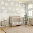 Babyletto Palma Mid-Century Solid Wood 4-in-1 Convertible Crib in Taupe