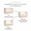 Babyletto Bento 3-in-1 Convertible Storage Crib in Washed Natural