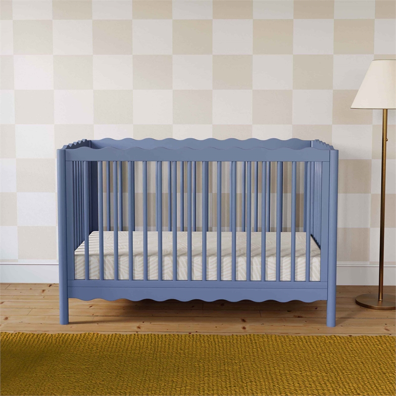 Babyletto Swell 4 in 1 Convertible Crib in Cove Blue