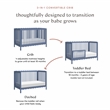 Babyletto Swell 4 in 1 Convertible Crib in Cove Blue
