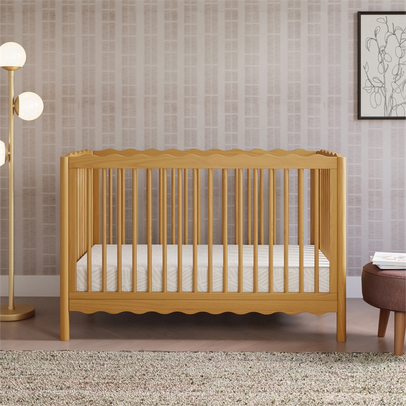 Babyletto Swell 4-in-1 Convertible Crib in Honey