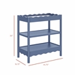Babyletto Swell Changing Table with 2-Shelves in Cove Blue