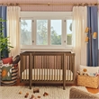 Babyletto Pogo Pine Wood 8-in-1 Convertible Crib in Natural Walnut