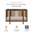 Babyletto Pogo Pine Wood 8-in-1 Convertible Crib in Natural Walnut