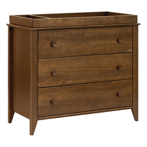Babyletto Sprout 3-Drawers Changer Dresser in Natural Walnut