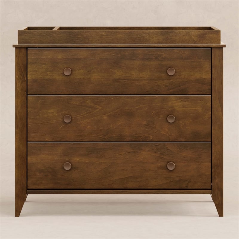 Babyletto Sprout 3-Drawers Changer Dresser in Natural Walnut