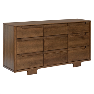Babyletto Yuzu 9-Drawers Dresser in Natural Walnut