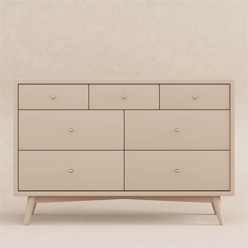 Babyletto Palma 7-Drawers Double Dresser in Taupe