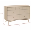Babyletto Palma 7-Drawers Double Dresser in Taupe