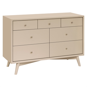 Babyletto Palma 7-Drawers Double Dresser in Taupe