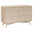 Babyletto Palma 7-Drawers Double Dresser in Taupe