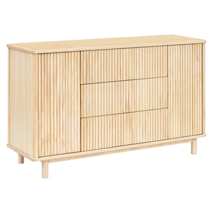 Babyletto Pogo Tambour 3-Drawers Dresser in Blonde
