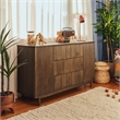 Babyletto Pogo Tambour 3-Drawers Dresser in Natural Walnut