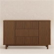 Babyletto Pogo Tambour 3-Drawers Dresser in Natural Walnut