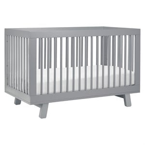 Hudson 3-in-1 Convertible Crib with Toddler Bed Conversion Kit - Gray