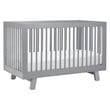 Hudson 3-in-1 Convertible Crib with Toddler Bed Conversion Kit - Gray