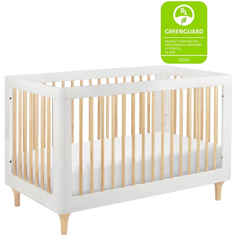 Babyletto Lolly 3-in-1 Convertible Crib with Toddler Bed Conversion Kit in White