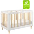 Babyletto Lolly 3-in-1 Convertible Crib with Toddler Bed Conversion Kit in White