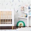 Babyletto Lolly 3-in-1 Convertible Crib with Toddler Bed Conversion Kit in White