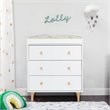 Babyletto Lolly 3 Drawer Changer Dresser in White and Natural