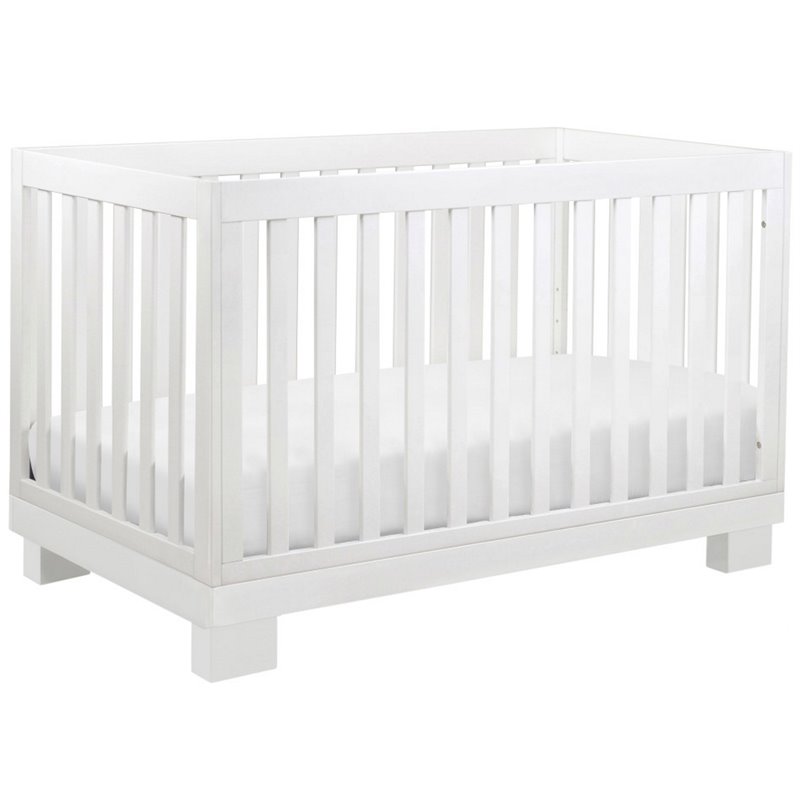 Babyletto Modo 3-in-1 Convertible Crib with Toddler Bed Conversion Kit in White