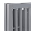 Babyletto Origami Portable Folding Mini Wood Crib with Casters in Gray