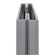 Babyletto Origami Portable Folding Mini Wood Crib with Casters in Gray
