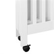 Babyletto Origami Portable Folding Mini Crib with Casters in White