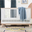 Scoot 3-in-1 Convertible Crib & Toddler Bed Conversion Kit White/Washed Natural